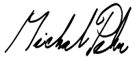 PhDr. Michal Pehr - podpis